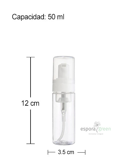 Frasco-Espumador-50ml-Plastico-Vacio-Espora-Green